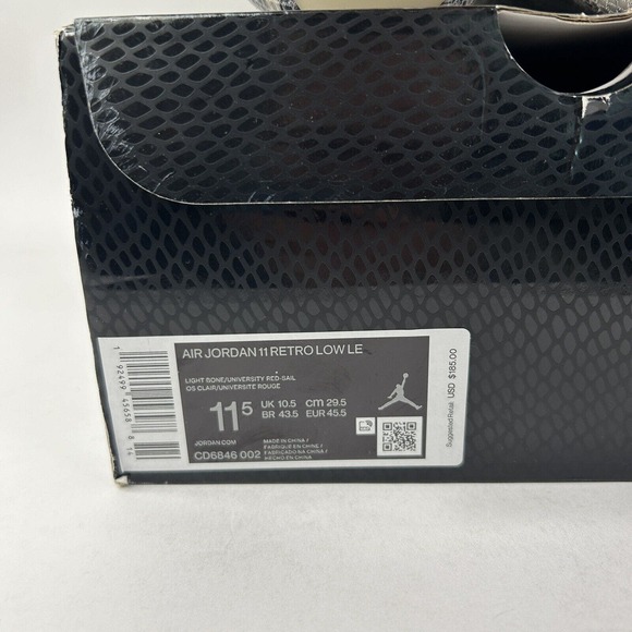 Nike Shoes Air Jordan 11 Low Retro “Light Bone Snakeskin” 2024 - Picture 8 of 8